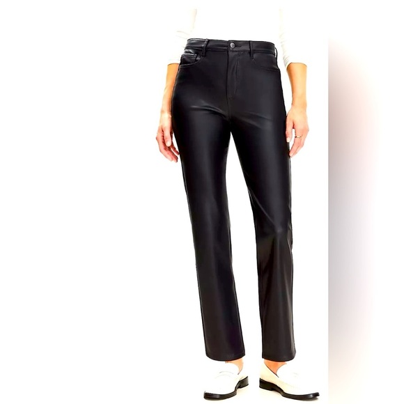 EUC LOFT Petite Five Pocket Pant in Faux Leather - Picture 1 of 7